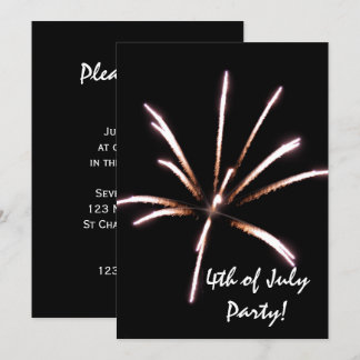 Fireworks Fourth of July Party Invitation
