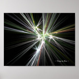 Fireworks Fractal Poster
