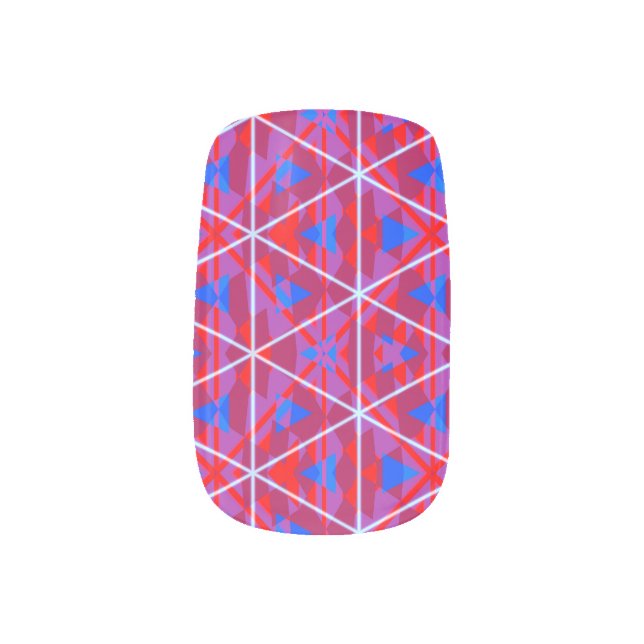 Fireworks Geometry Minx Nail Wraps (Left Thumb)