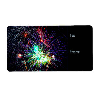 Fireworks Gift Labels