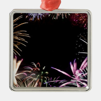 Fireworks Grand Finale Metal Ornament