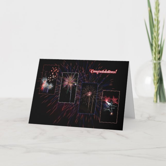 Fireworks Greeting Card (Front)