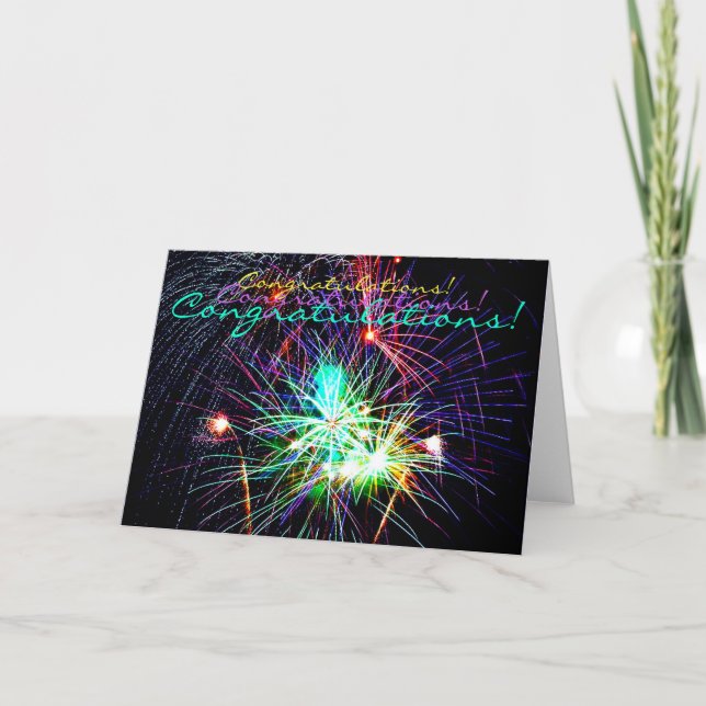 Fireworks Greeting Cards (Front)