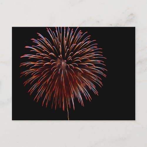 Fireworks hanabi postcard
