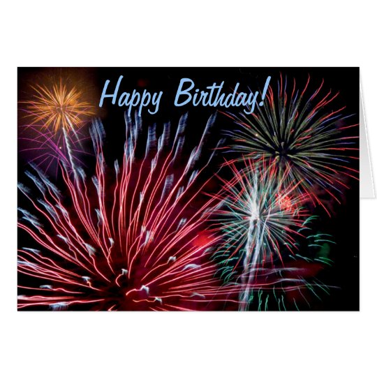 Fireworks, Happy Birthday! Card 