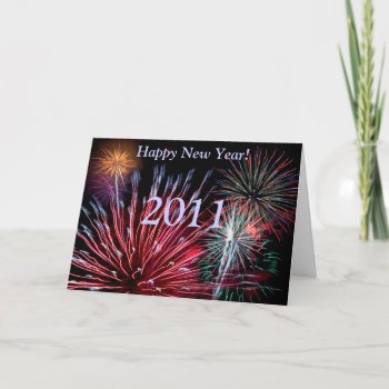 Fireworks  Happy New Year!  2013 Holiday Card by SignaturePromos at Zazzle