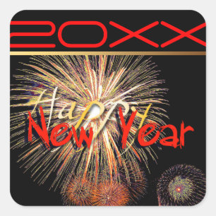 Fireworks Happy New Year Custom 2019 S Sticker