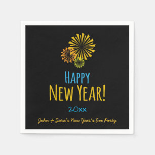 Fireworks Happy New Year, Party Napkins