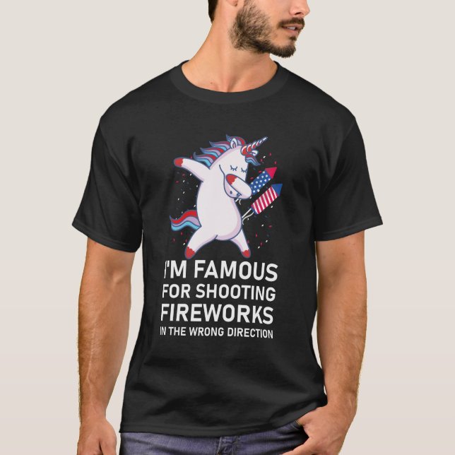 Fireworks Humor Fourth of July Firework T-Shirt (Front)