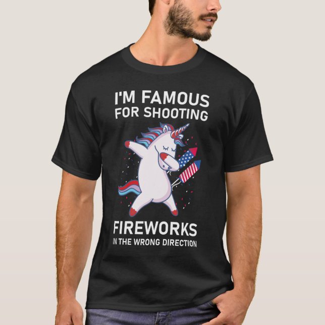 Fireworks Humor Fourth of July Firework T-Shirt (Front)