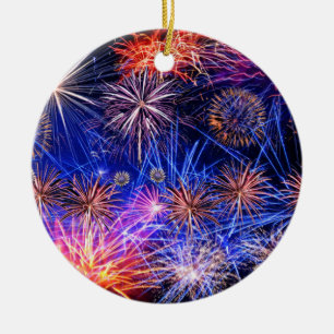 Fireworks image for Circle Ornament