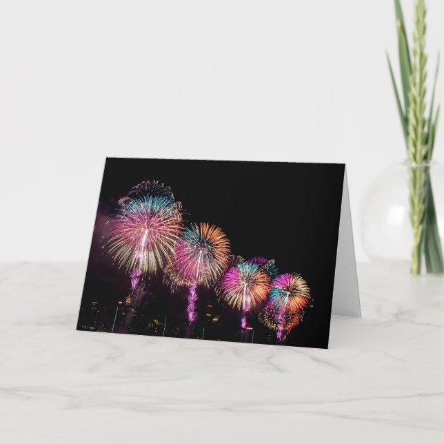 Fireworks in NYC Card (Front)