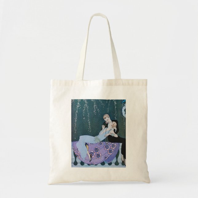 Fireworks in Paris Art Deco Tote Bag (Front)