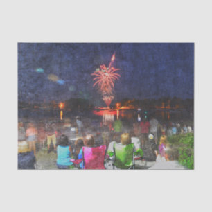 Fireworks Independence Day 4th Of July Tissue Paper