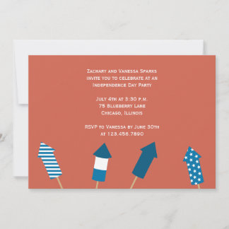 Fireworks Independence Day Invitation