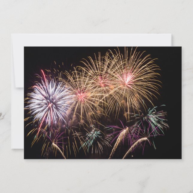 Fireworks Invitation / Flat Card (Front)