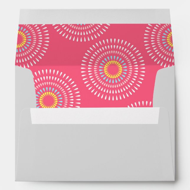 Fireworks Japanese Cherry Envelope (Back (Bottom))