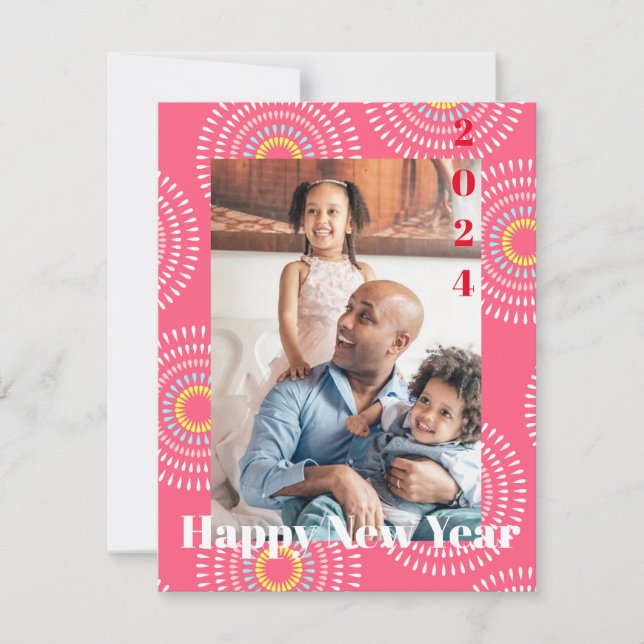 Fireworks Japanese Cherry Note Card (Front)