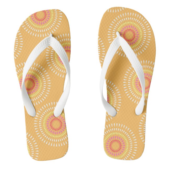 Fireworks Japanese Mustard Flip Flops (Footbed)
