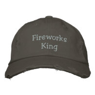 Fireworks King Embroidered Cap Baseball Cap