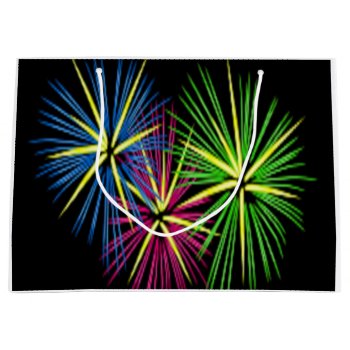Fireworks Large Gift Bag by Awesoma at Zazzle