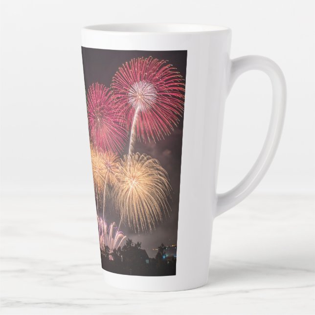 fireworks latte mug (Right)