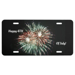 Fireworks License Plate