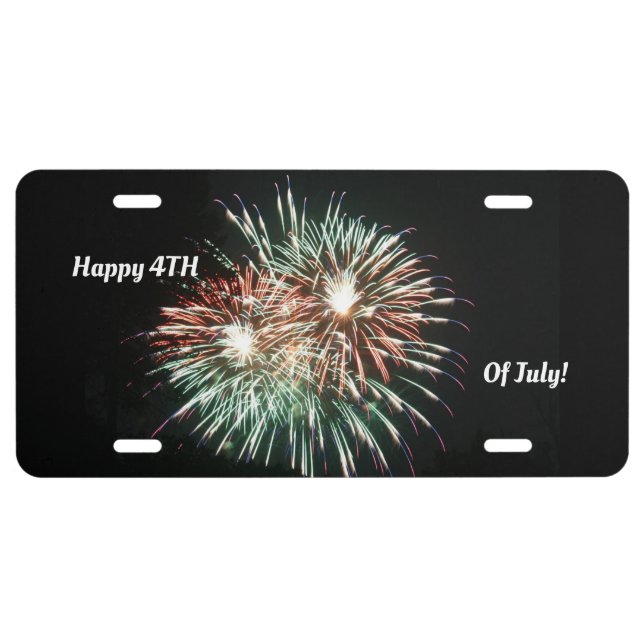 Fireworks License Plate (Front)