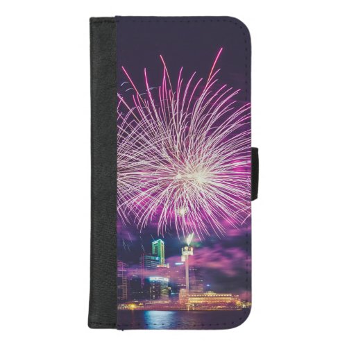 fireworks lights iPhone 87 plus wallet case