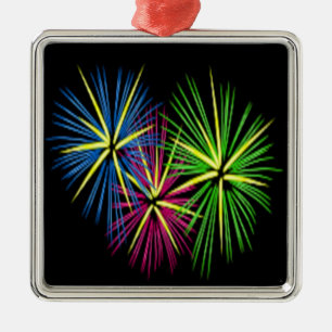 FIREWORKS METAL ORNAMENT