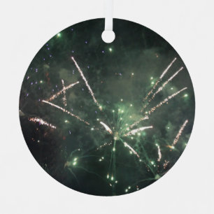Fireworks metal ornament