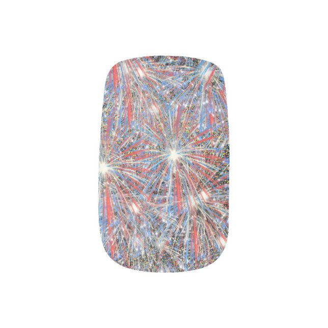 FIREWORKS! MINX NAIL ART (Left Thumb)