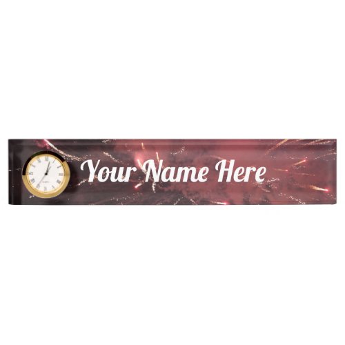 Fireworks Name Plate