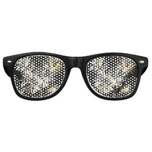 Fireworks New Year's Eve Day Celebration Retro Sunglasses