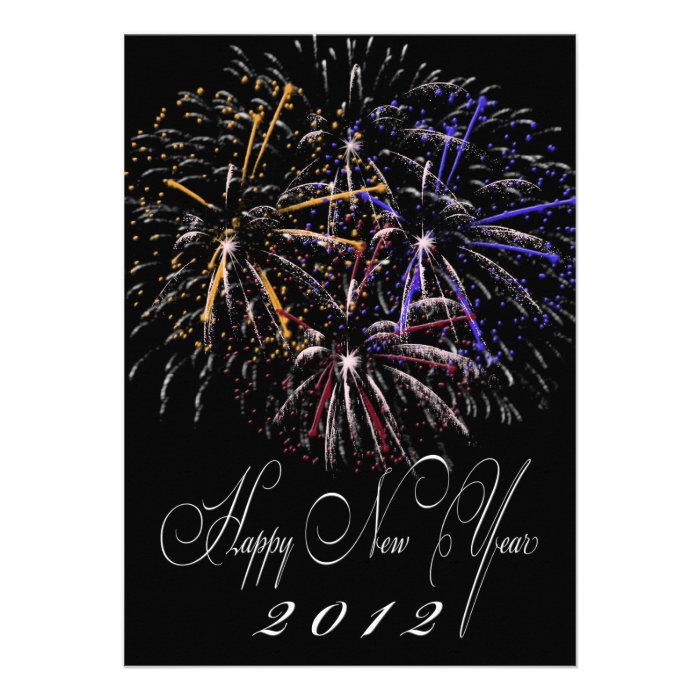 Happy New Year 2012 Merry Christmas Greeting Card