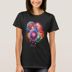 Fireworks New Year's Eve Party Long Sleeve  T-Shirt