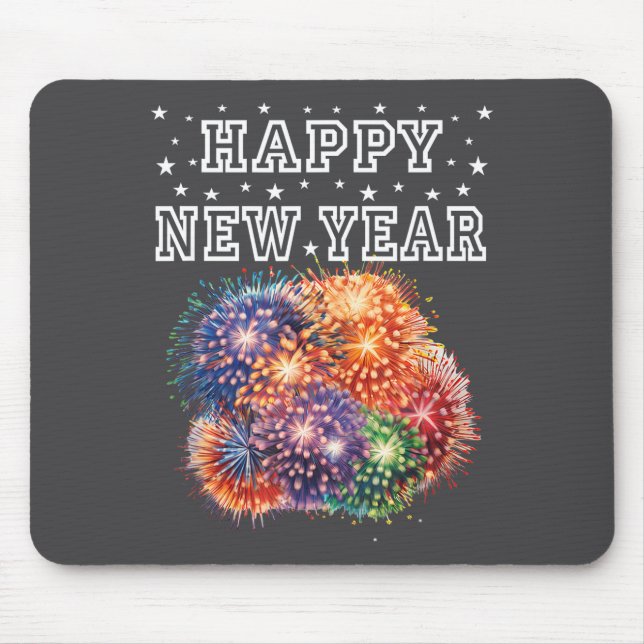 Fireworks New Year's Eve Party  Mouse Pad (Front)