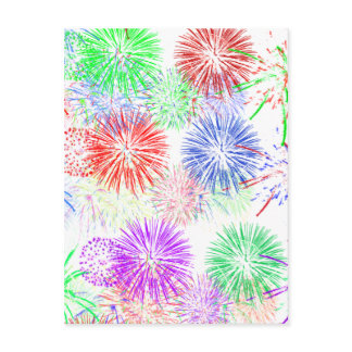 Fireworks on Blank (Add background color) Postcard