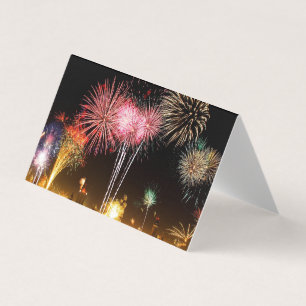 Fireworks on New Year's Eve Cards