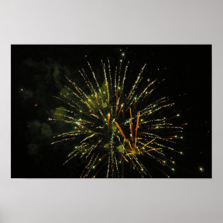 Fireworks over Gilbert, Arizona Poster