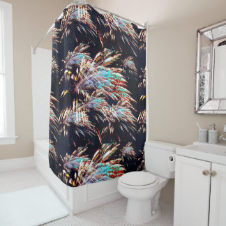 Fireworks over Mt. Olivet Shower Curtain