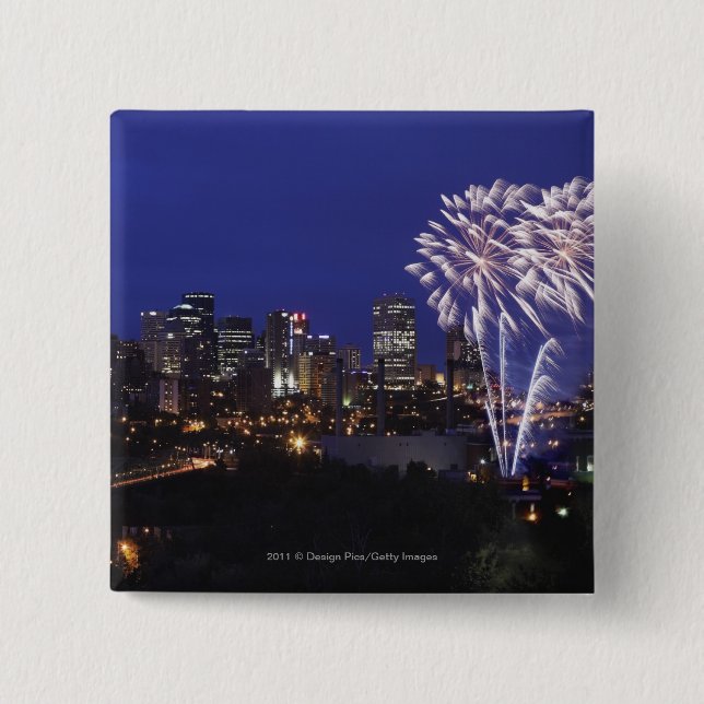 Fireworks Over The City Button (Front)