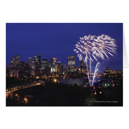 Fireworks Over The City Cards (Front Horizontal)