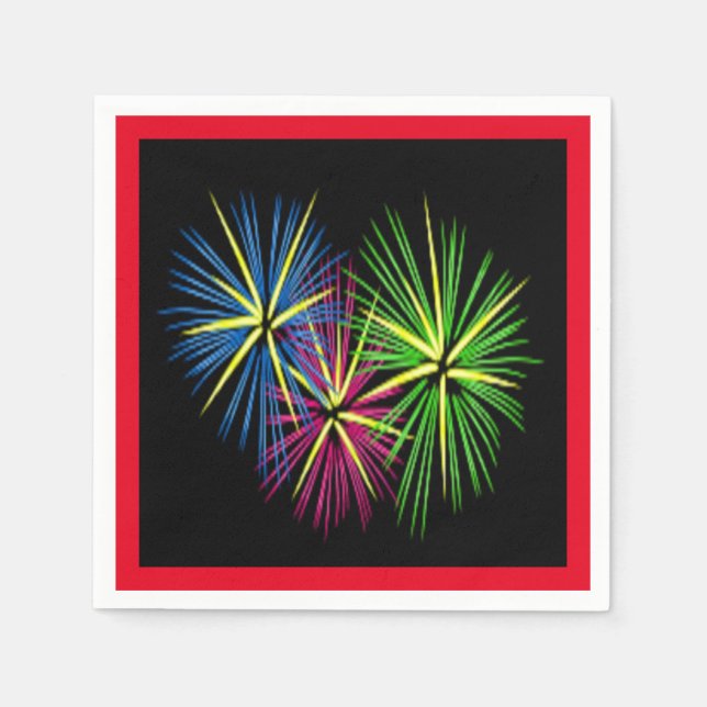 FIREWORKS PAPER NAPKINS (Front)
