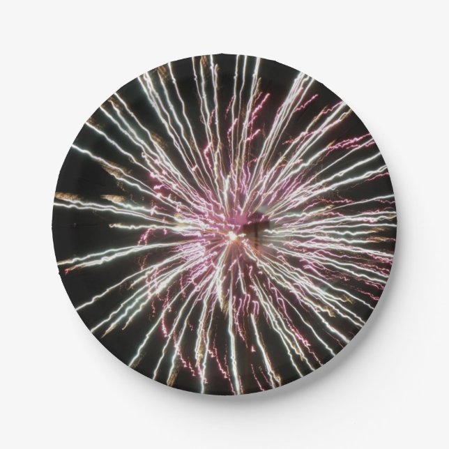 Fireworks Paper Plates (Front)