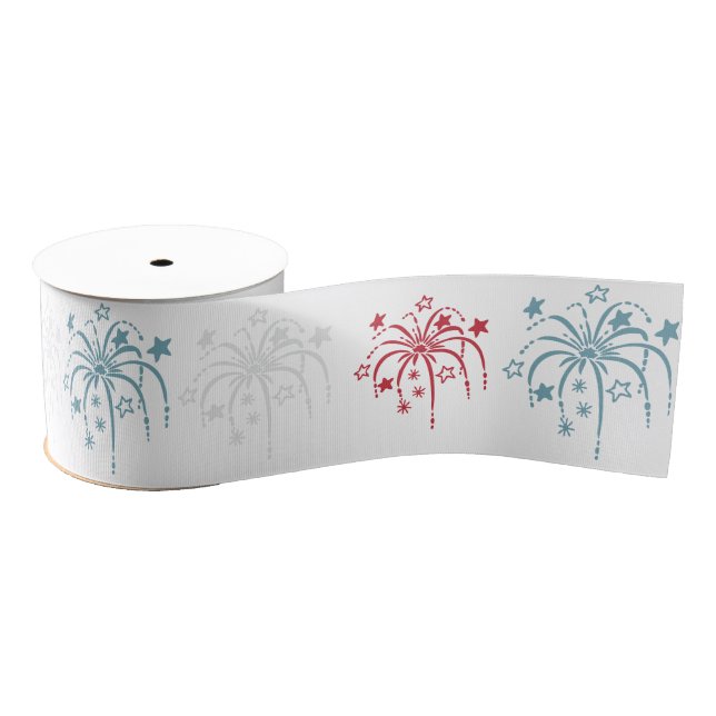 Fireworks Patriotic Ribbon (Spool)