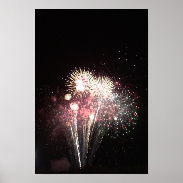 Fireworks Photo Poster (Front)