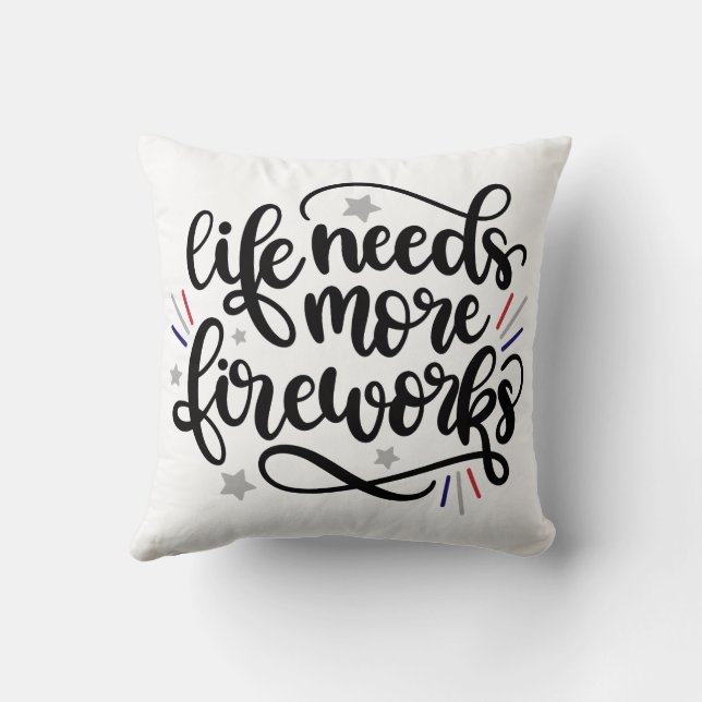 Fireworks pillow (Back)