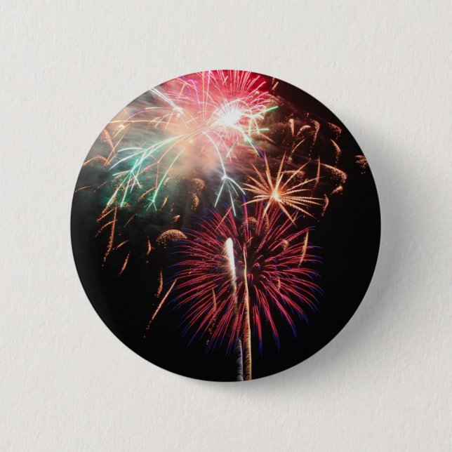 Fireworks Pinback Button (Front)