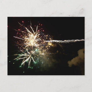 Fireworks postcard